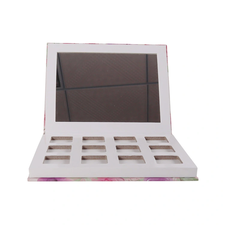 Custom Empty Cosmetic Makeup Cardboard Paper Eyeshadow Palette Box with Magneitc