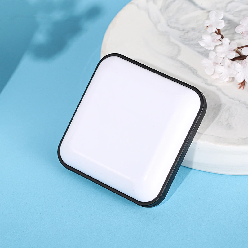 Wholesale 12g New Design Square White Bb Cc Cream Cushion Box Container with Mirror Air Compact Cushion Foundation Case