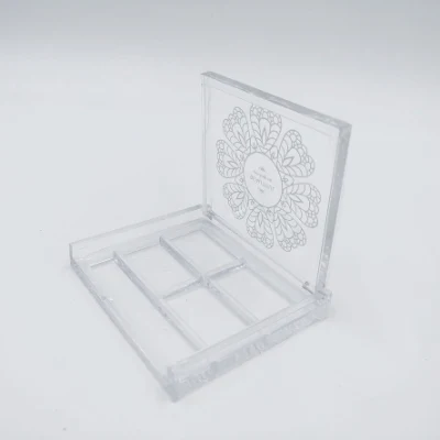 Bestseller Wholesale Transparent Cap Empty Cosmetics Eyeshadow Palettes